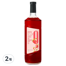 네이쳐티 zero 딸기 시럽, 2개, 1L