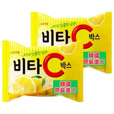 LOTTE 樂天 VC檸檬糖，韓國原裝進口，每份維他命C 900毫克, 17.5g, 2包