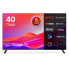 이노스 5년 무상AS FHD QLED 구글 TV 40인치 티비, 101.6cm(40인치), G40FQLED, 스탠드형, 고객직접설치