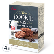 브레드가든 초코 크랙 쿠키믹스, 350g, 4개