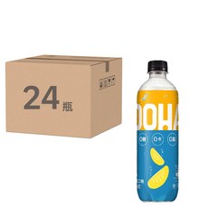 OOHA 氣泡飲 柚子海鹽, 500ml, 24瓶