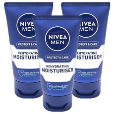 NIVEA 妮維雅 男士活力保濕乳液，保護和護理，補水保濕, 75ml, 3條