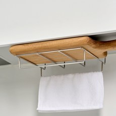 WAGENSTEIGER 砧板抹布2層不鏽鋼握把晾乾架, 單色, 1個