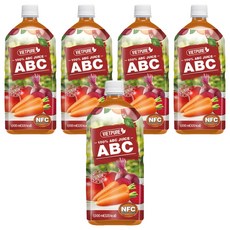 NFC ABC蔬果汁, 1L, 5瓶