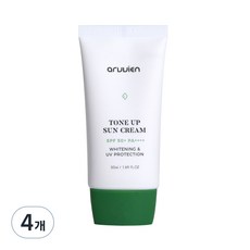 아르비엔 비건 무기자차 톤업 선크림 SPF50+ PA++++, 50ml, 4개