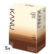 KANU 漸層奶香雙倍濃縮拿鐵咖啡, 13.5g, 30條, 5盒