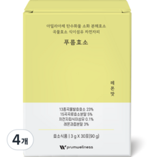 푸름웰니스 푸름효소 레몬맛 30p, 90g, 4개