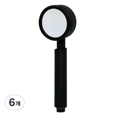 코시나 메가수압 무광 블랙 샤워헤드, 6개