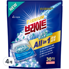 무궁화 프리미엄 브라이트 올인원 캡슐세제 향기부스트, 30개입, 4개
