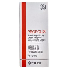大醫生技 超臨界萃取巴西綠蜂膠 含類黃酮 滴劑 30ml, 1瓶