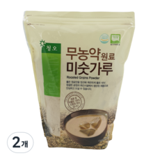 청오건강 무농약 원료 미숫가루, 1kg, 2개