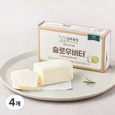 상하목장 슬로우 가염버터, 100g, 4개