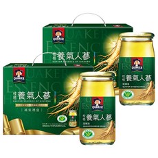 QUAKER 桂格 無糖養氣人蔘滋補液禮盒, 60ml, 12瓶, 2盒