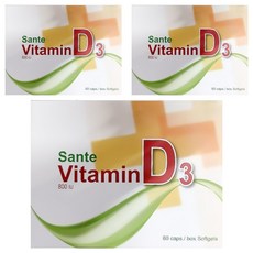 善得 維生素D3 800IU, 60粒軟膠囊, 60顆, 3盒