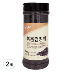 청화농산 볶음검정깨, 2개, 200g