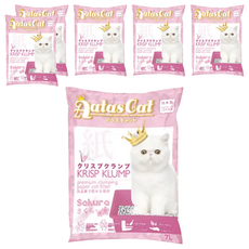Aatas Cat 加冕貓 KRISP KLUMP 紙貓砂, 99%無粉塵 抑制氣味, 7L, 6包, 櫻花香