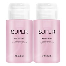withshyan 大容量去光水, 200ml, 2個