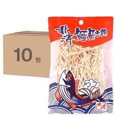 北海 鱈魚香絲, 越吃越唰嘴的美味零食, 51g, 10包