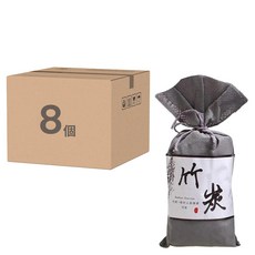 竹炭除臭除濕包, 8個裝, 100%活性竹炭纖維, 108g, 8個