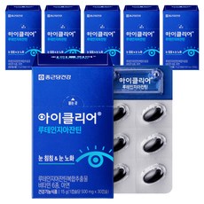 아이클리어 루테인지아잔틴, 30정, 6개, 15g