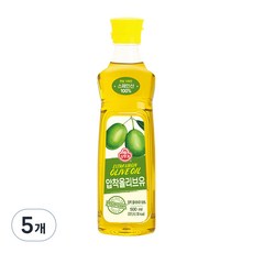 오뚜기 압착 올리브유, 500ml, 5개