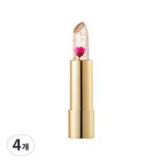 칼리즈메이 투명 꽃 립스틱 3.4g, 플레임 레드, 4개