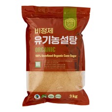 오르코 유기농 설탕, 1개, 3kg