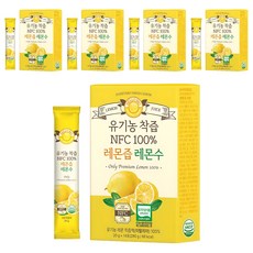 헬로바이오 유기농 착즙 NFC 100퍼센트 레몬즙 레몬수 14p, 280g, 5개 280g