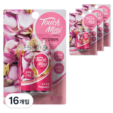 리빙굿 터치미니 화장실 방향제 향기로운 포푸리 리필, 13ml, 16개