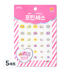 에이프릴 프린세스 키즈 네일스티커, P014K 셀레는 피크닉, 5세트 P014K 셀레는 피크닉, 5세트