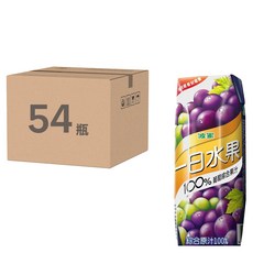 波蜜 一日水果 100% 葡萄綜合果汁, 250ml, 54入