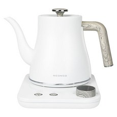 NICONICO 電子溫控手沖壺 細口 雪幕白 NI-L2003W-S 溫控手沖壺, 1個