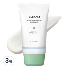 제이숲 클린제이 어성초 수분 선크림 SPF50+ PA++++, 60ml, 3개