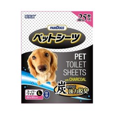 PAMDOGS 幫狗適 寵物竹炭尿布 厚型 L 60x90cm 25片, 快速吸收, 加厚勁性, 長效除臭, L(90 x 60cm), 1包