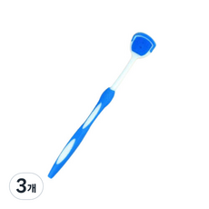 블루버킷 텅브러쉬 혀 클리너 블루, 23g, 3개