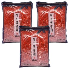 토호식품 적초생강 채, 3개, 1.3kg