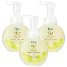 Fees BEBE 柔護洗手慕斯3件組, 香蘋, 340ml, 1組