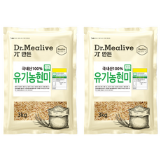 밀리브 유기농 현미, 3kg, 2개