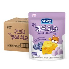 아이얌 한입 큐브치즈 10p, 블루베리, 200g, 1개