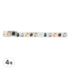 특별한상점 DIY 다이어리꾸미기 테이프스티커, 앉아있는 고양이, 4개