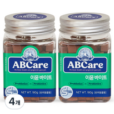 에이비씨케어 반려동물 바이트 영양제, 장건강/유산균, 180g, 4개
