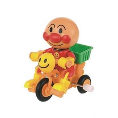 ANPANMAN 麵包超人 前進吧 三輪車，轉動發條前進，雙腳踩動, 款式隨機, 1個