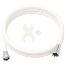 防垢 PVC 淋浴軟管, 2m, 白色