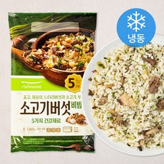 풀무원 소고기버섯 비빔밥 (냉동), 212g, 5개