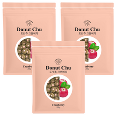 커들펫스푼 강아지 대용량 간식 도넛츄, 크렌베리, 200g, 3개