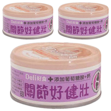 Deli 好食 犬慕斯系列 關節好健壯, 添加葡萄糖胺+鈣，機能型，營養成分添加，增加水份攝取，好消化好吸收, 雞肉, 110g, 3罐