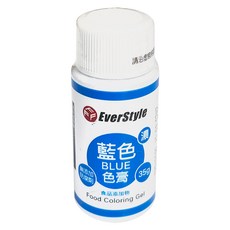柏泰EveryStyle藍色色膏35g/罐，食用級烘焙調色，翻糖、奶油裝飾適用，無防腐劑，1入, 35g