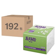 五月花 9吋餐巾紙, 192包, 100張