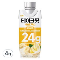 테이크핏 맥스 바나나맛 드링크믹스 RTD, 250ml, 4개
