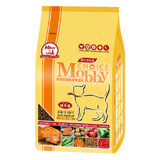 Mobby 莫比 成貓化毛配方乾飼料，含有葡萄糖胺與軟骨素，高適口性，採用去骨鮮雞肉和糙米, 雞肉米, 1.5kg, 1袋
